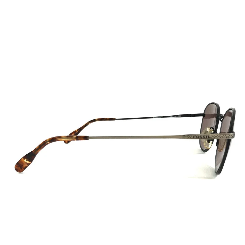 Fossil Sunglasses TWO-TEN MS2006SLV Matte Antique Silver Frames w/ Purple Lenses